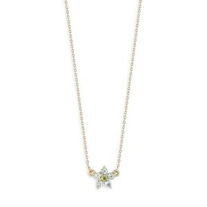 Moon and Meadow 14K Yellow Gold Flower Necklace